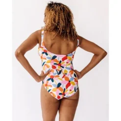 Lime Ricki Women's June Floral Scoop One-Piece