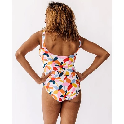 Lime Ricki Women's June Floral Scoop One-Piece