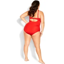 Women's Plus Size Cancun Underwire One Piece - Grenadine | CITY CHIC