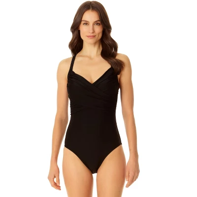 CopperControl By Coppersuit - Women's Tummy Control Convertible Cross Front One Piece Swimsuit - Image 4