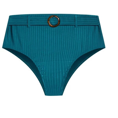 Women's Plus Size Java Bikini Brief - Teal | CITY CHIC - Image 2