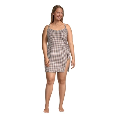 Lands' End Women's Chlorine Resistant Sweetheart Swim Dress One Piece Swimsuit Adjustable Straps - Image 7