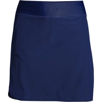 Lands' End Women's Quick Dry Elastic Waist Active Board Skort Swim Skirt - Image 5