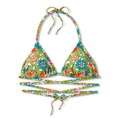 Women's Triangle Wrap Bikini Top - Wild Fable⢠Multi Floral Print - Image 8