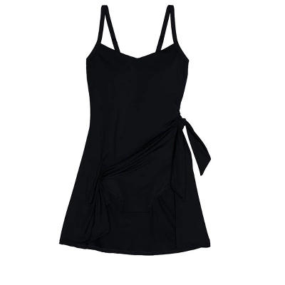 Lands' End Women's Chlorine Resistant Sweetheart Swim Dress One Piece Swimsuit Adjustable Straps - Image 4