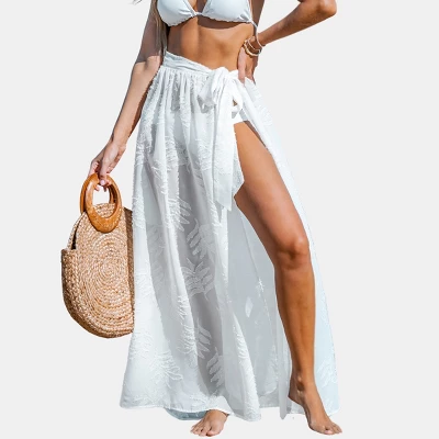 Women's Belted Jacquard Cover-Up Bottom - Cupshe - Image 4