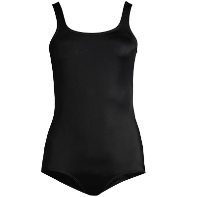 Lands' End Women's Chlorine Resistant Scoop Neck Soft Cup Tugless Sporty One Piece Swimsuit - Image 3