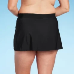 Women's UPF 50 Split Swim Skirt - Aqua GreenĀ® Black