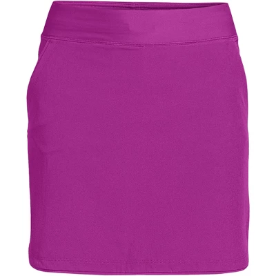 Lands' End Women's Quick Dry Elastic Waist Active Board Skort Swim Skirt - Image 16