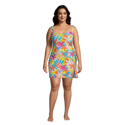 Lands' End Women's Chlorine Resistant Sweetheart Swim Dress One Piece Swimsuit Adjustable Straps - Image 11