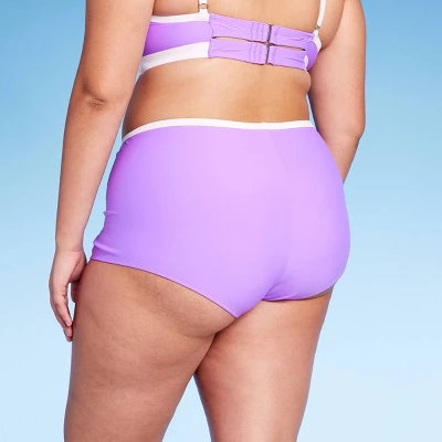 Women's Cheeky Boy Shorts Bikini Bottom - Wild Fable⢠Hot Grape