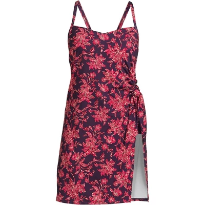 Lands' End Women's Chlorine Resistant Sweetheart Swim Dress One Piece Swimsuit Adjustable Straps - Image 14