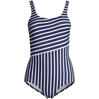 Lands' End Women's Chlorine Resistant Scoop Neck Soft Cup Tugless Sporty One Piece Swimsuit - Image 7