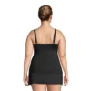 Lands' End Women's Plus Size DD-Cup Chlorine Resistant V-Neck Underwire Tankini Top Swimsuit Adjustable Straps