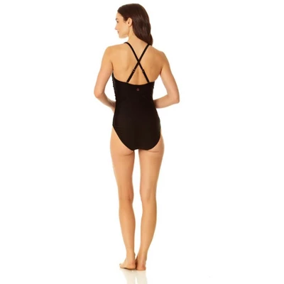 CopperControl By Coppersuit - Women's Tummy Control Convertible Cross Front One Piece Swimsuit - Image 3