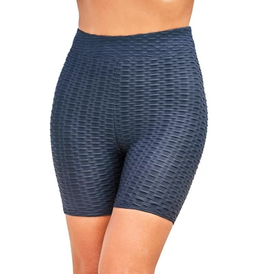 Swimsuits For All Women’s Plus Size Textured Boy Short - Image 4