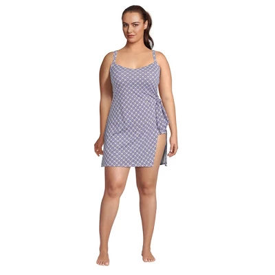 Lands' End Women's Chlorine Resistant Sweetheart Swim Dress One Piece Swimsuit Adjustable Straps - Image 15