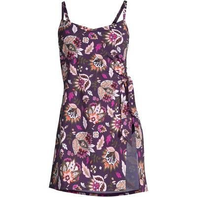 Lands' End Women's Chlorine Resistant Sweetheart Swim Dress One Piece Swimsuit Adjustable Straps - Image 10