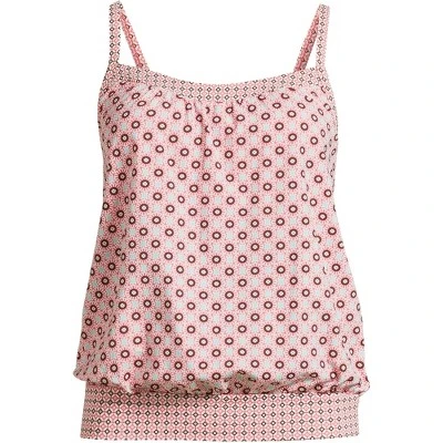 Lands' End Women's Blouson Tummy Hiding Tankini Top Swimsuit Adjustable Straps - Image 11