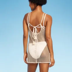 Women's Tassle Trim Crochet Cover Up Dress - Wild Fableā¢