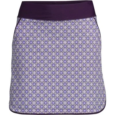 Lands' End Women's Quick Dry Elastic Waist Active Board Skort Swim Skirt - Image 15