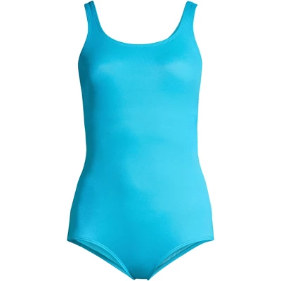 Lands' End Women's Chlorine Resistant Scoop Neck Soft Cup Tugless Sporty One Piece Swimsuit - Image 9