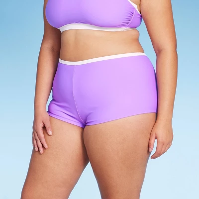 Women's Cheeky Boy Shorts Bikini Bottom - Wild Fable⢠Hot Grape - Image 5