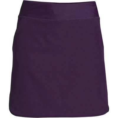 Lands' End Women's Quick Dry Elastic Waist Active Board Skort Swim Skirt - Image 14