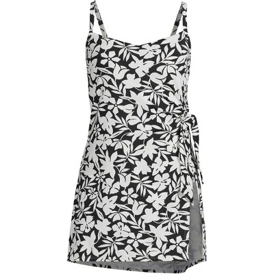 Lands' End Women's Chlorine Resistant Sweetheart Swim Dress One Piece Swimsuit Adjustable Straps - Image 8