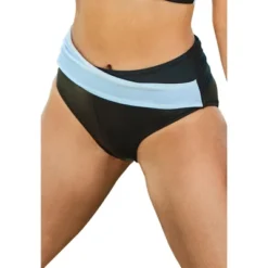Swimsuits For All Women’s Plus Size Hollywood Colorblock Wrap Bikini Bottom