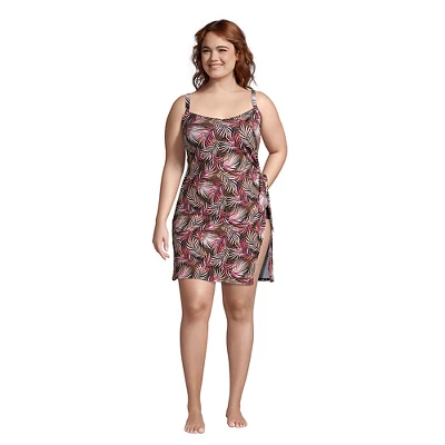 Lands' End Women's Chlorine Resistant Sweetheart Swim Dress One Piece Swimsuit Adjustable Straps - Image 9