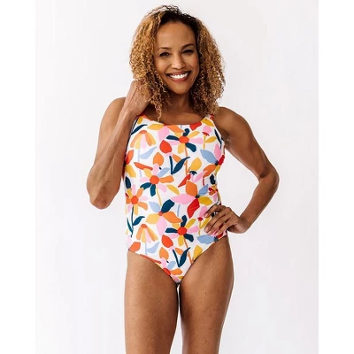 Lime Ricki Women's June Floral Scoop One-Piece - Image 4
