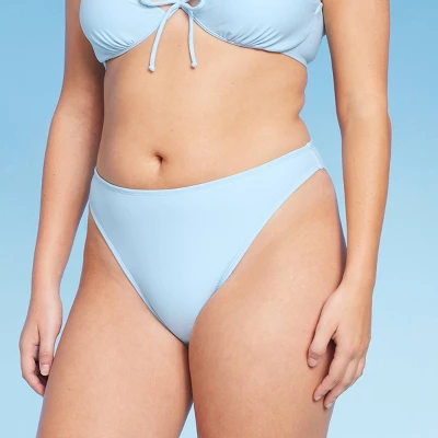 Women's Mid-Waist Extra High Leg Cheeky Bikini Bottom - Wild Fable⢠- Image 3
