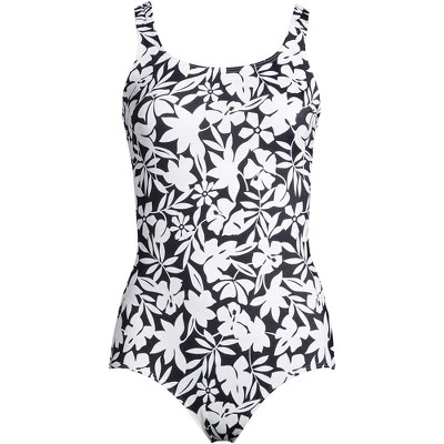 Lands' End Women's Chlorine Resistant Scoop Neck Soft Cup Tugless Sporty One Piece Swimsuit - Image 8