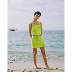 Women's Colette Drawstring Skirt With Slit - MIGA Swimwear