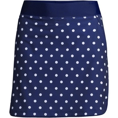 Lands' End Women's Quick Dry Elastic Waist Active Board Skort Swim Skirt - Image 6