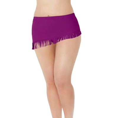 Swimsuits For All Women’s Plus Size Fringe Sarong Skirt - Image 4