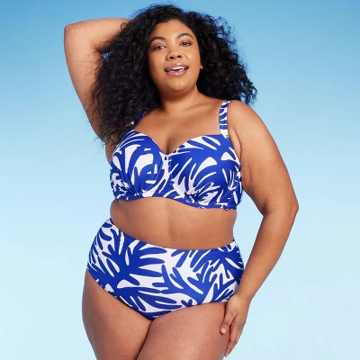 Women's High Waist Bikini Bottom - Kona Sol™ Blue - Image 2