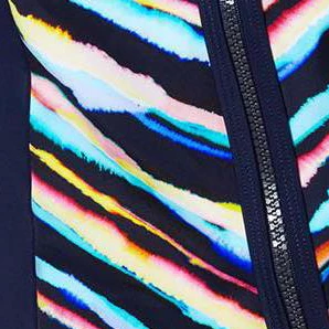 Swimsuits For All Women’s Plus Size Chlorine Resistant Sweetheart Zip Front Tankini Top - Image 2