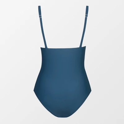 Women's Side Smocked One Piece Swimsuit - Cupshe - Image 2