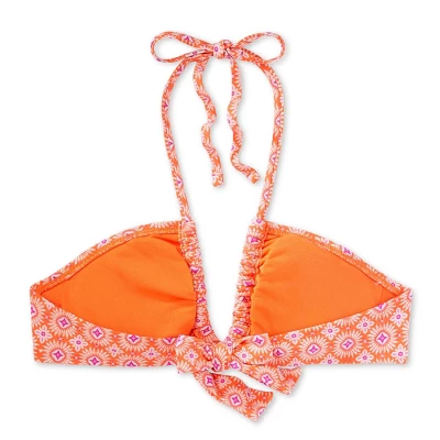 Women's U Bralette Multiway Bikini Top - Wild Fable⢠Orange Tile Print - Image 11