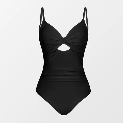 Women's Twist Front Cutout One Piece Swimsuit -Cupshe - Image 2